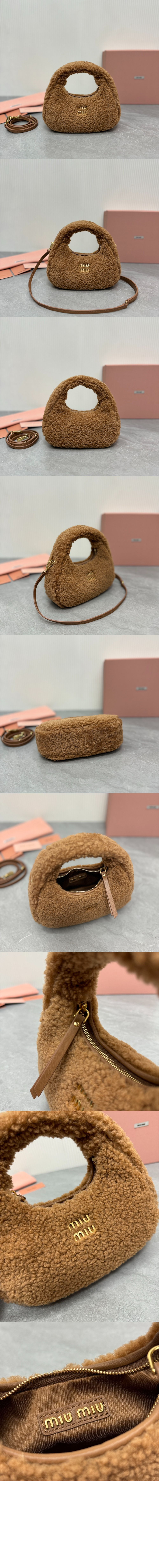 완더 세틴 크리스털 미니 호보 백 5BP078 > Wander - 원더