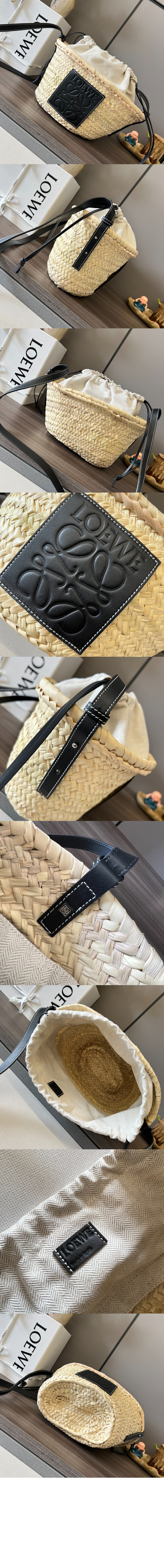 팜 리프와 카프스킨 소재의 드로우스트링 버킷 백 > Etc - 기타제품