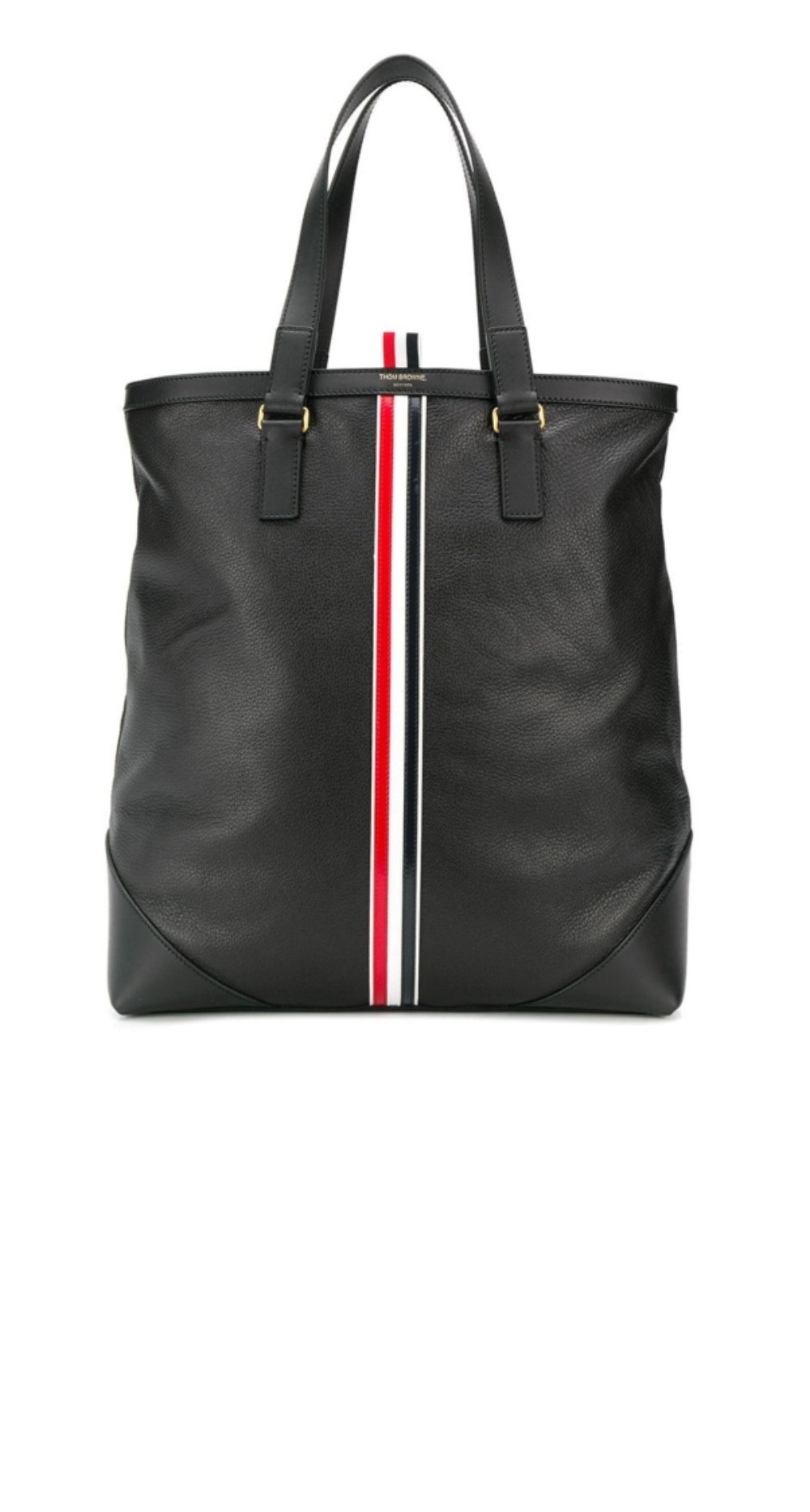 삼선 레더 토트백 MAG150 > 톰브라운