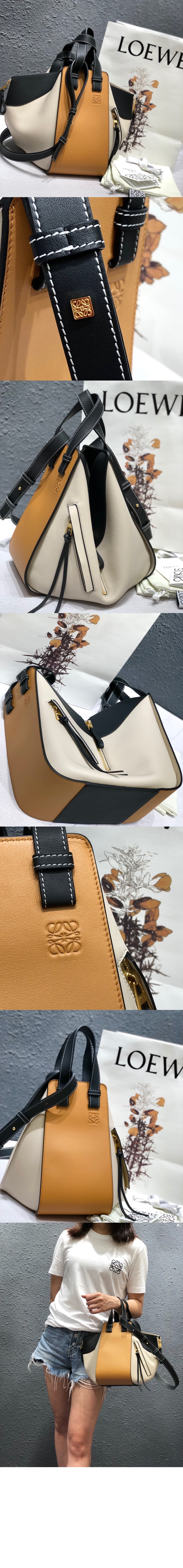 클래식 카프스킨 소재의 해먹 컴팩트 백 > Hammock - 해먹