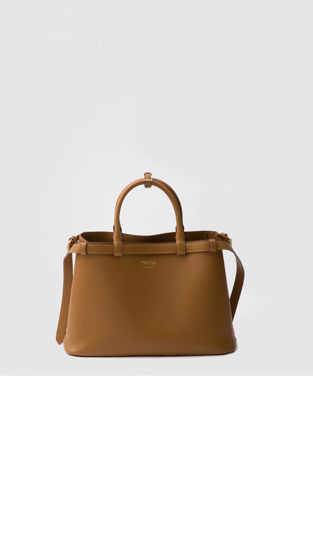 미디엄 가죽 핸드백 1BA417 > Buckle - 버클