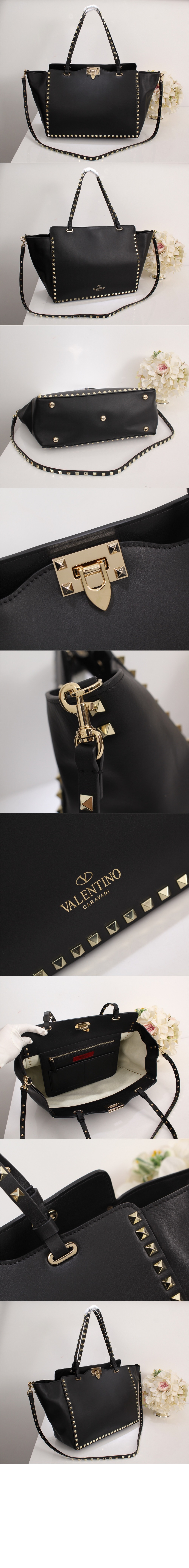 락스터드 레더 토트 숄더백 > Rockstud - 락스터드