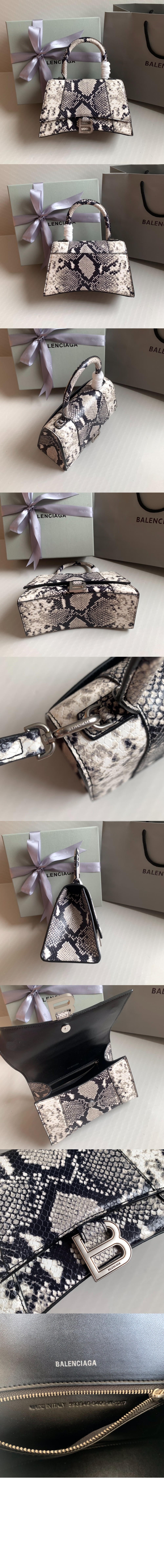 뱀피 엠보 가죽 모래시계 클러치 564796 > Hourglass - 아워글래스