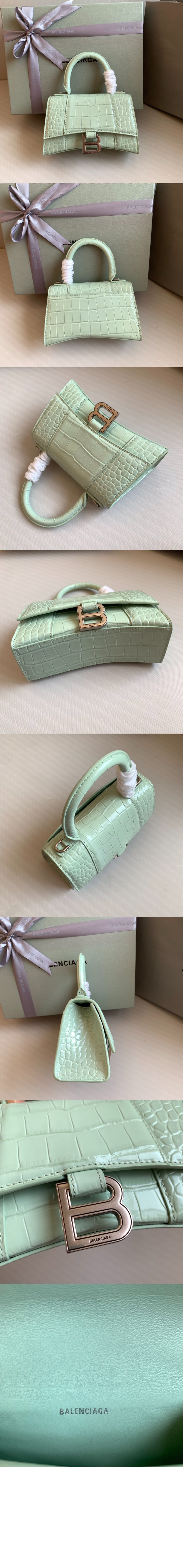 아워글래스 XS 크로커다일 엠보싱 핸드백592833 > Hourglass - 아워글래스
