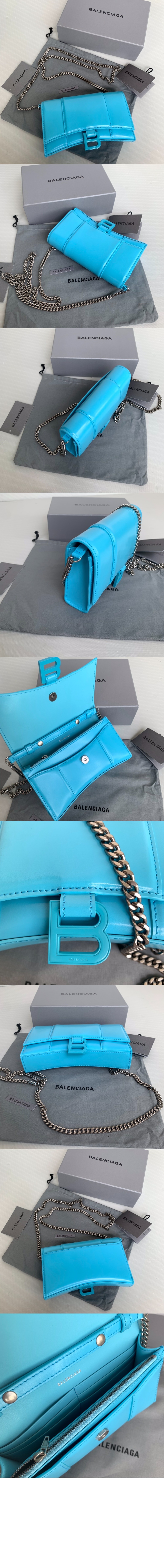 아워글래스 크로커다일 엠보싱 월렛 온 체인 656050 > Hourglass - 아워글래스