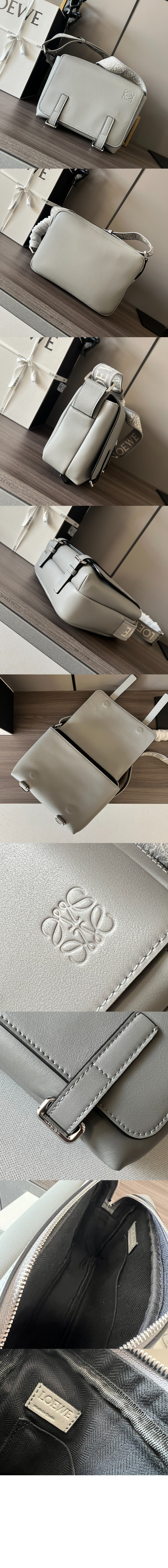 XS 밀리터리 메신저 백 - 유연한 스무스 카프스킨 & 자카드 > Military - 밀리터리