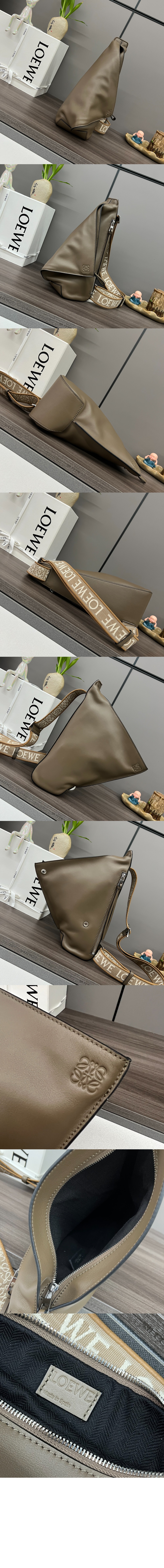 안톤 슬링 백 - 유연한 스무스 카프스킨 & 자카드 > Anton - 안톤