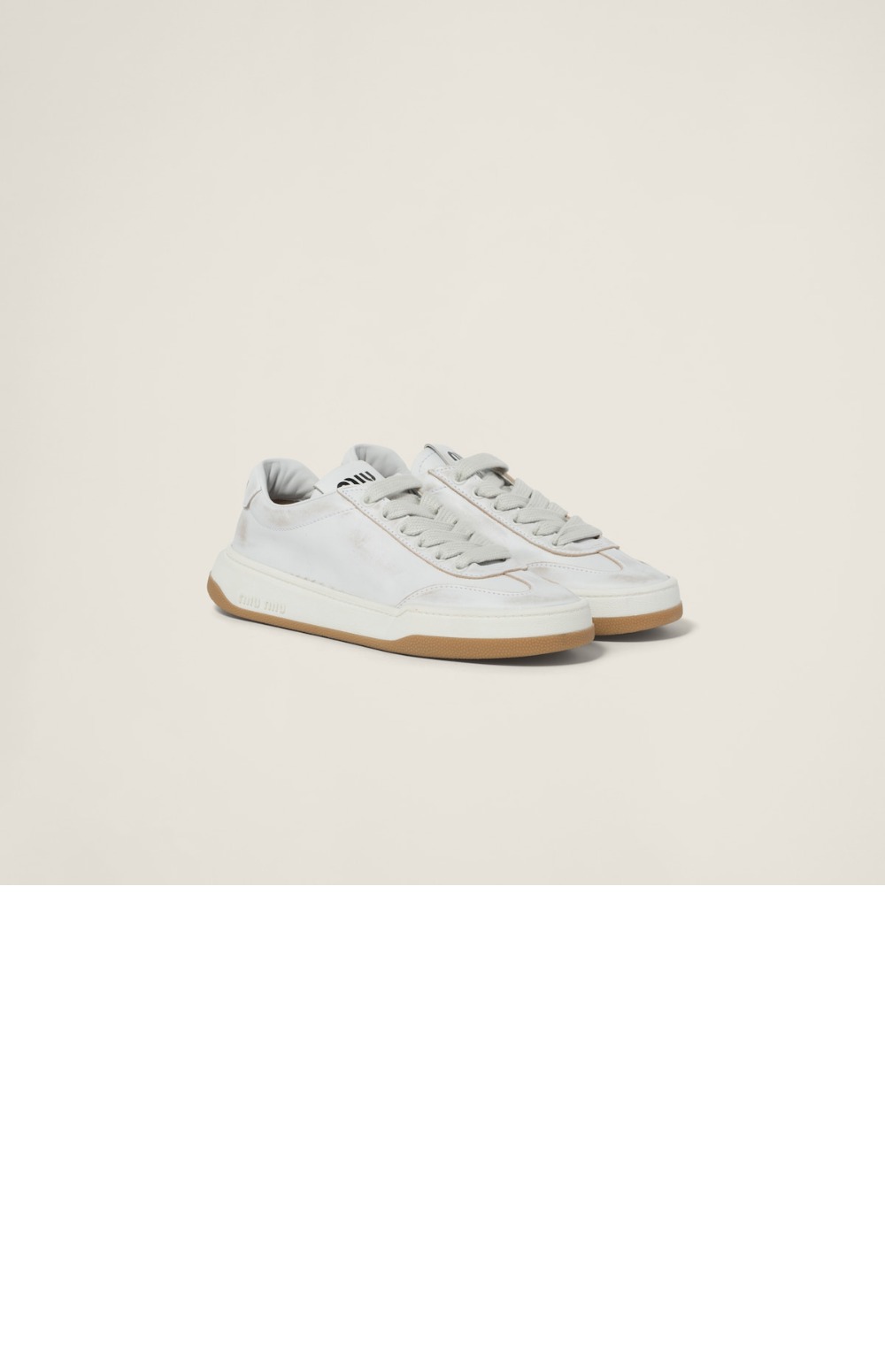 블리치드 가죽 스니커즈5E118E > Sneakers - 스니커즈