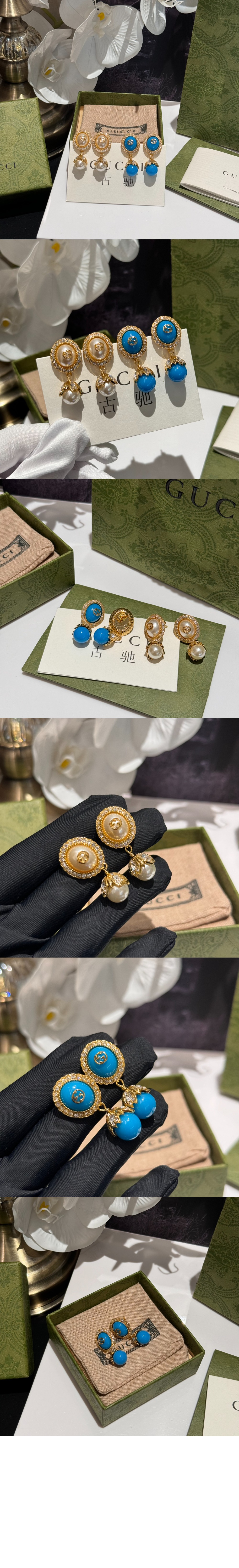 인터로킹 G 펄 귀걸이 753926 > Etc - 기타제품