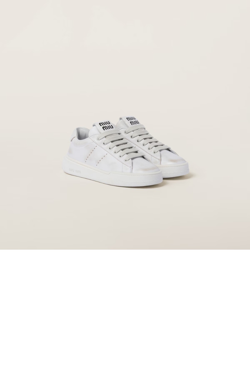 블리치드 가죽 스니커즈 5E916D > Sneakers - 스니커즈