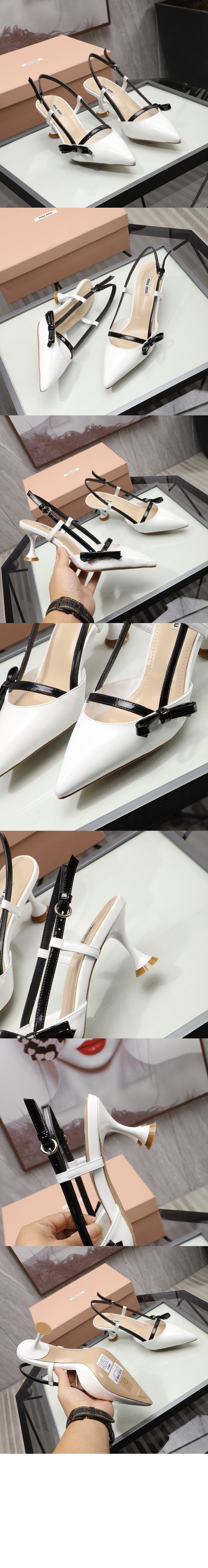 페이턴트 가죽 통 샌들 5I445D > Pumps - 펌프스