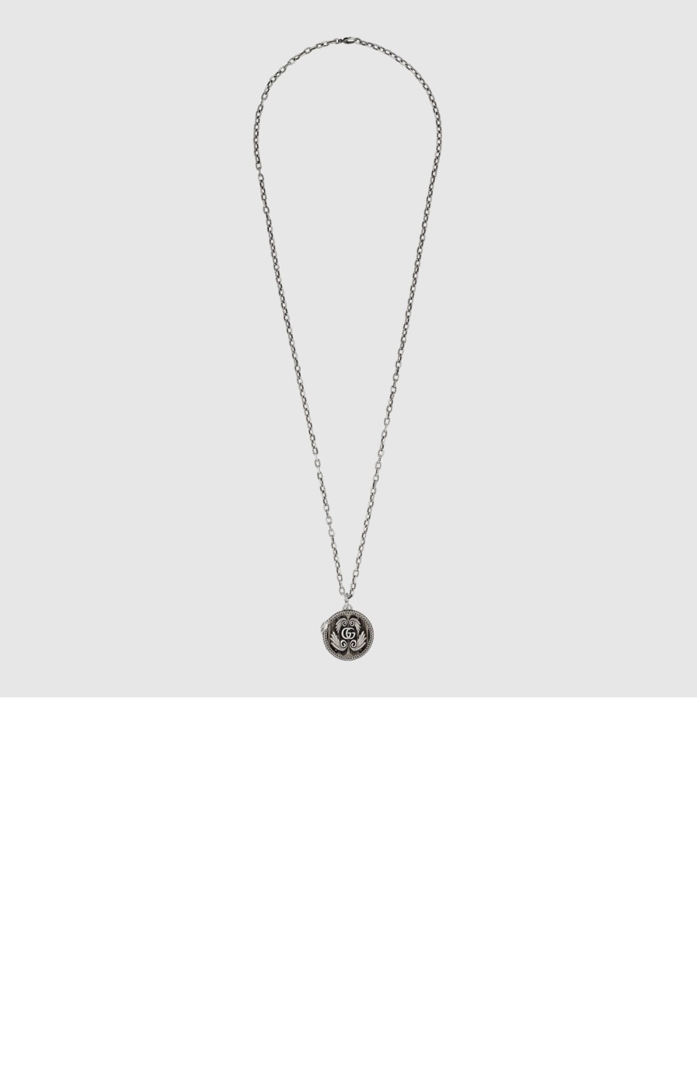 더블 G 펜던트 디테일의 실버 목걸이 577330 > Etc - 기타제품