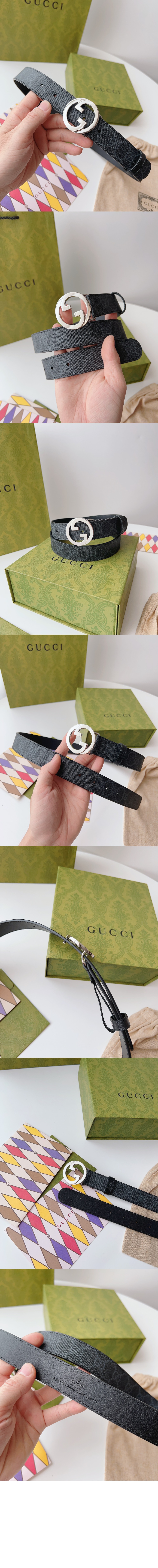 GG 가죽 벨트 734771 > 구찌