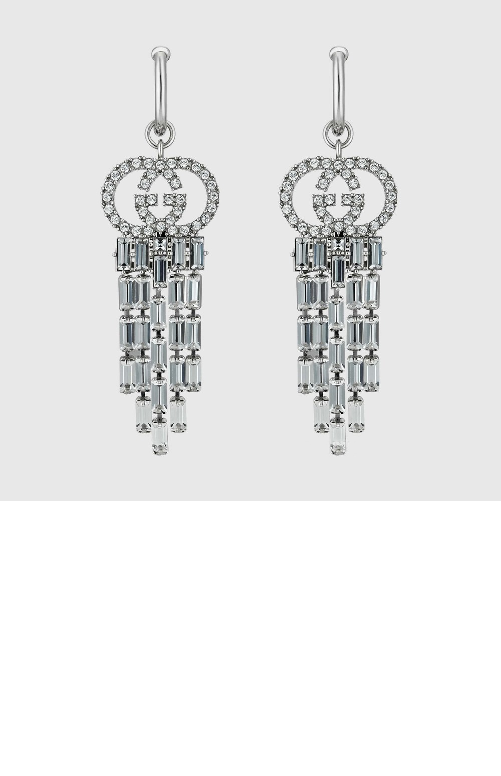 인터로킹 G 크리스털 후프 귀걸이 680275 > Etc - 기타제품