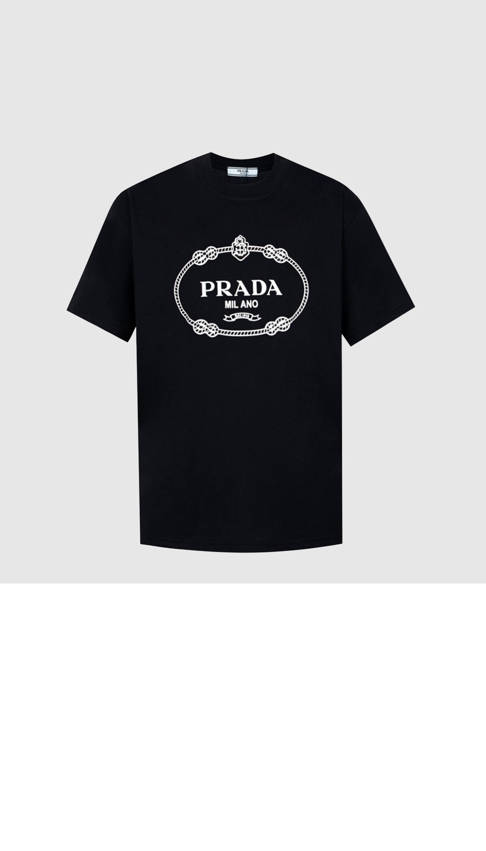 로고 프린트 반팔 > 프라다