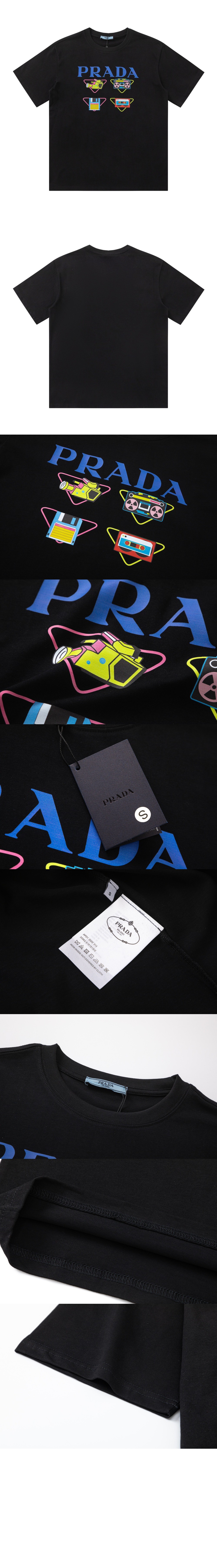 플라워 코튼 톱 > 프라다