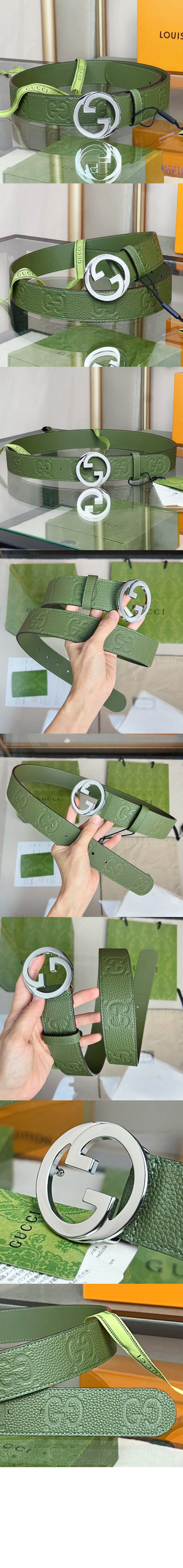 블론디 라인 와이드핏 벨트 703147 > 구찌