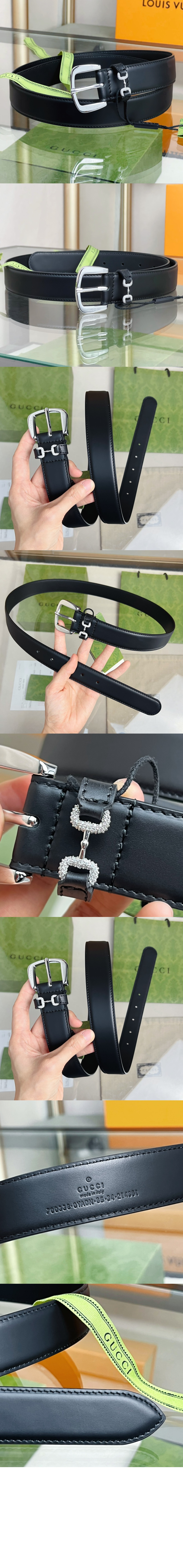 크리스털 홀스빗 벨트 725307 > 구찌