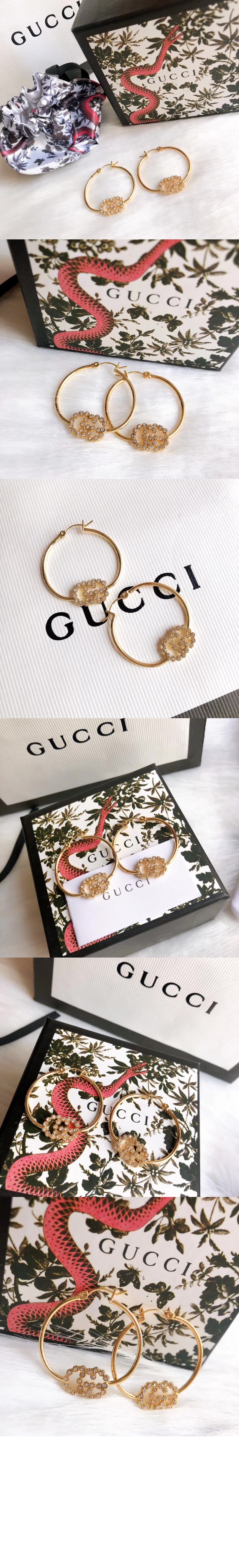 더블 G 다이아몬드 18K 골드 귀걸이 581995 > Etc - 기타제품