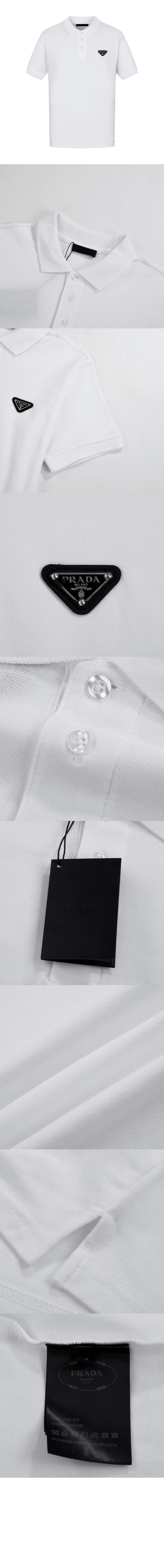 로고 프린트 반팔 > 프라다