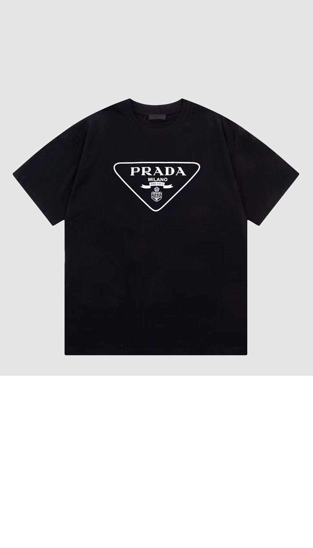 로고 프린트 반팔 > 프라다