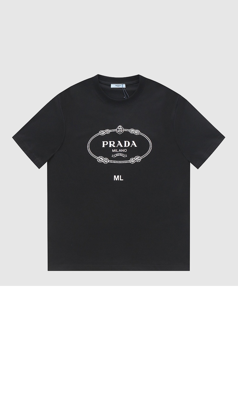 로고 프린트 반팔 > 프라다