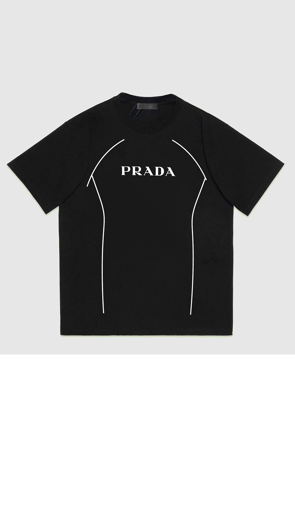 로고 프린트 반팔 > 프라다