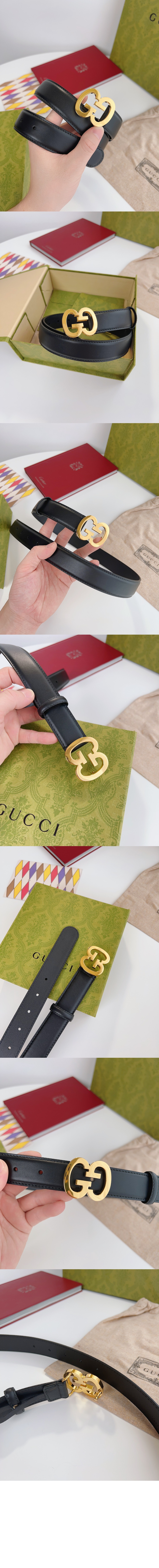 더블 G 스무스 버클 벨트 745830 > 구찌