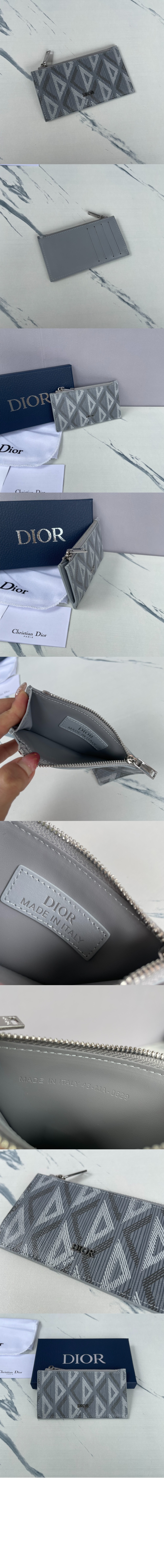 지퍼 카드지갑 2ESBC > 디올