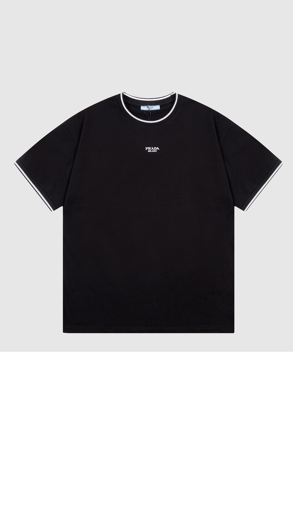 로고 프린트 반팔 > 프라다