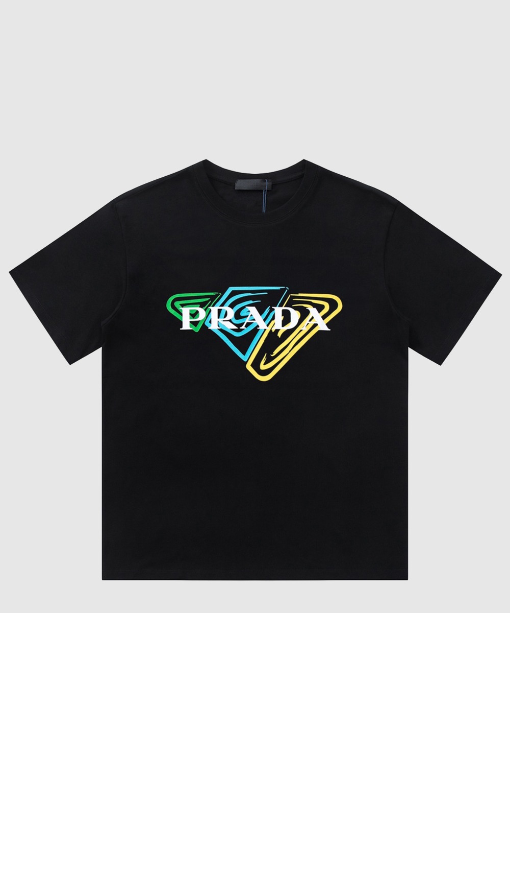 로고 프린트 반팔 > 프라다