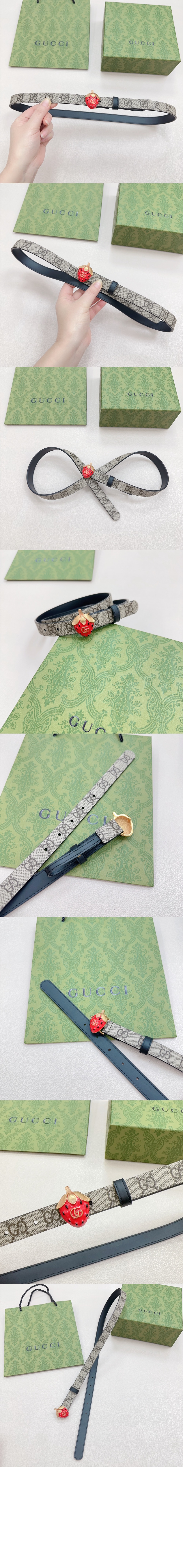 딸기버클 협벨트 725371 > 구찌