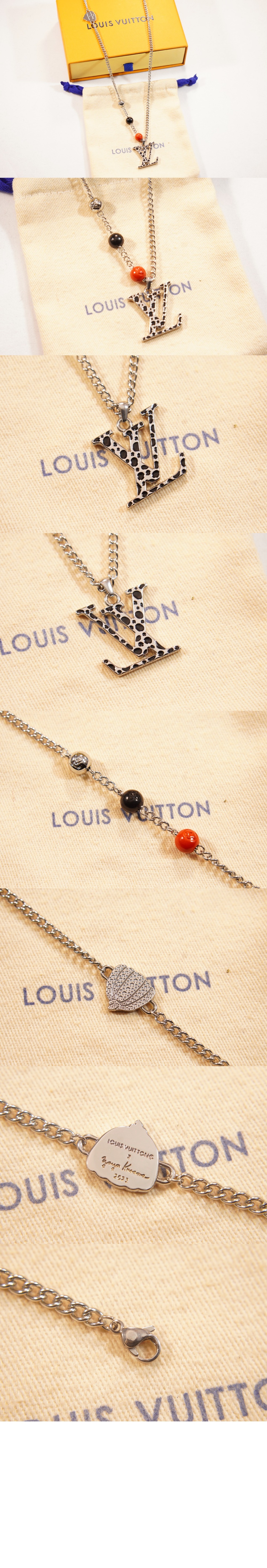 LV x YK LV 인피니티 도트 펜던트 실버 M01089 > Etc - 기타제품