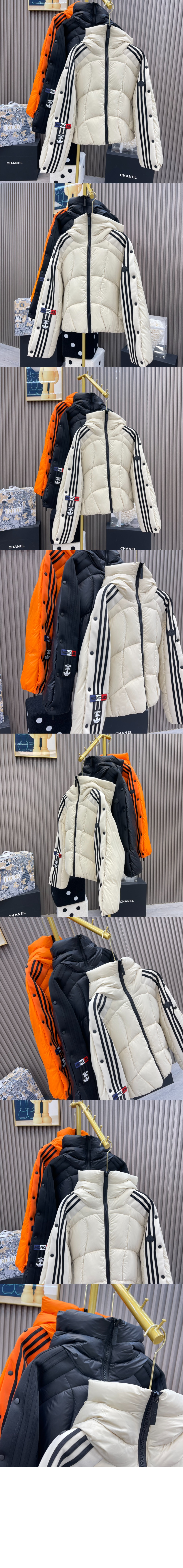 로고 긴팔 크롭 > Coat - 코트