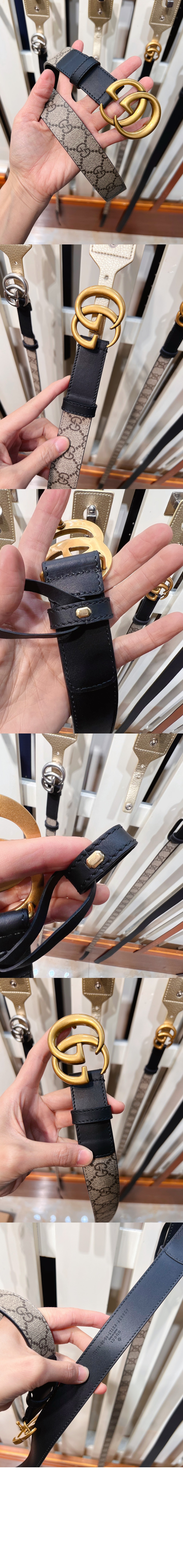 GG 마몽 씬 벨트 625839 > 구찌