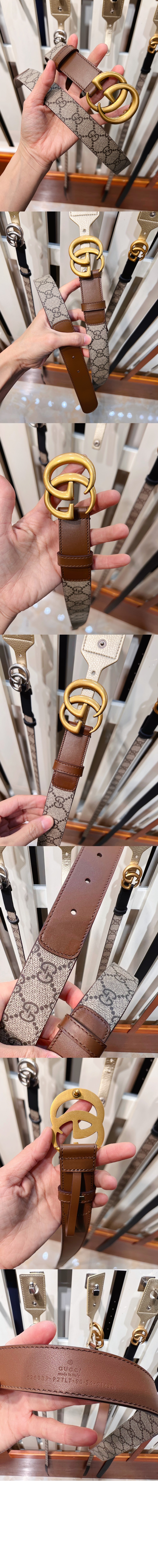 GG 마몽 씬 벨트 625839 > 구찌