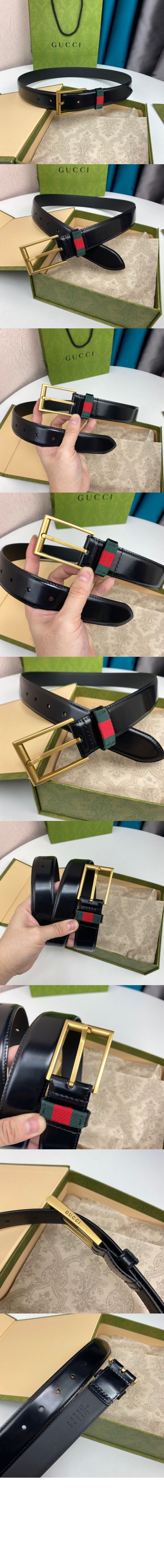 디테일의 레더 벨트 495125 > 구찌