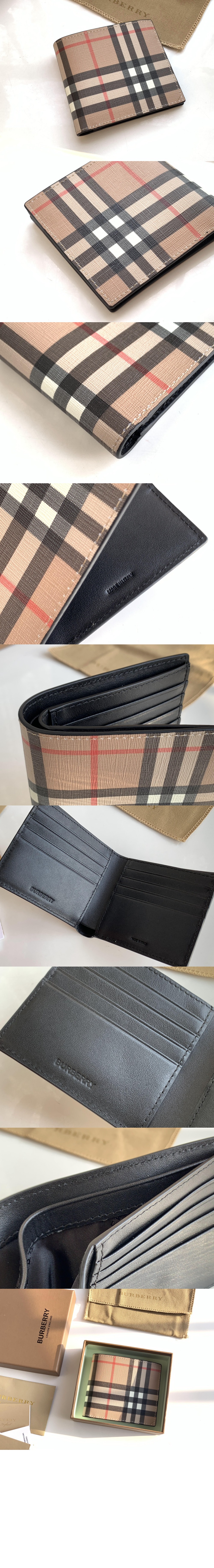 빈티지 E-캔버스 반지갑 80166211 > Vintage Check Wallet - 빈티지 체크 지갑