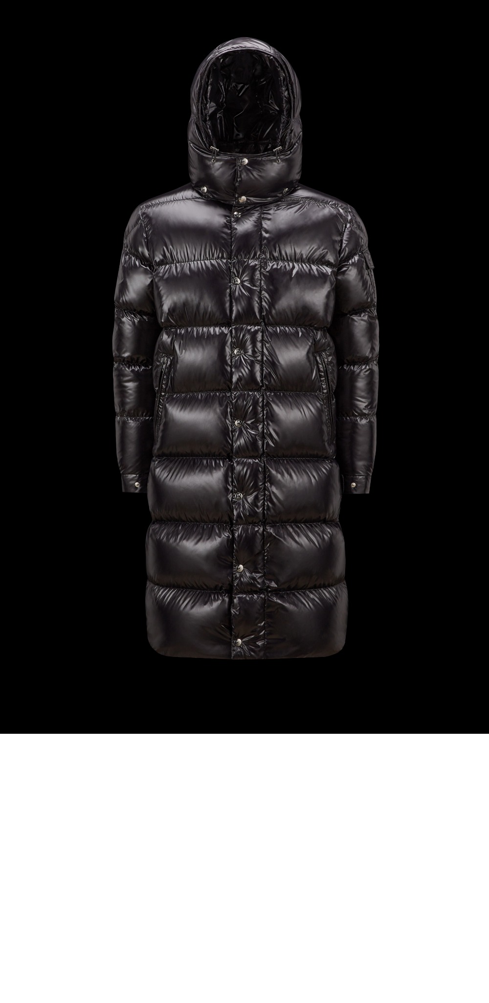 로고 롱 패딩 > Coat - 코트