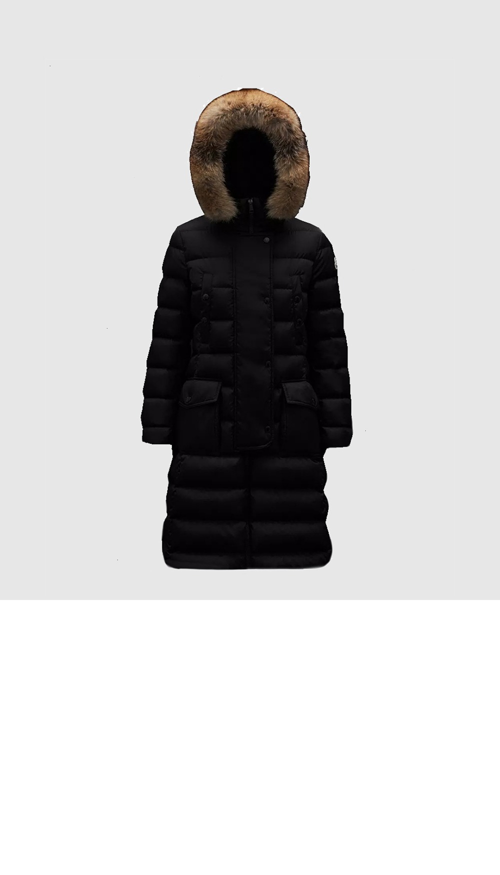 로고 롱 패딩 > Coat - 코트