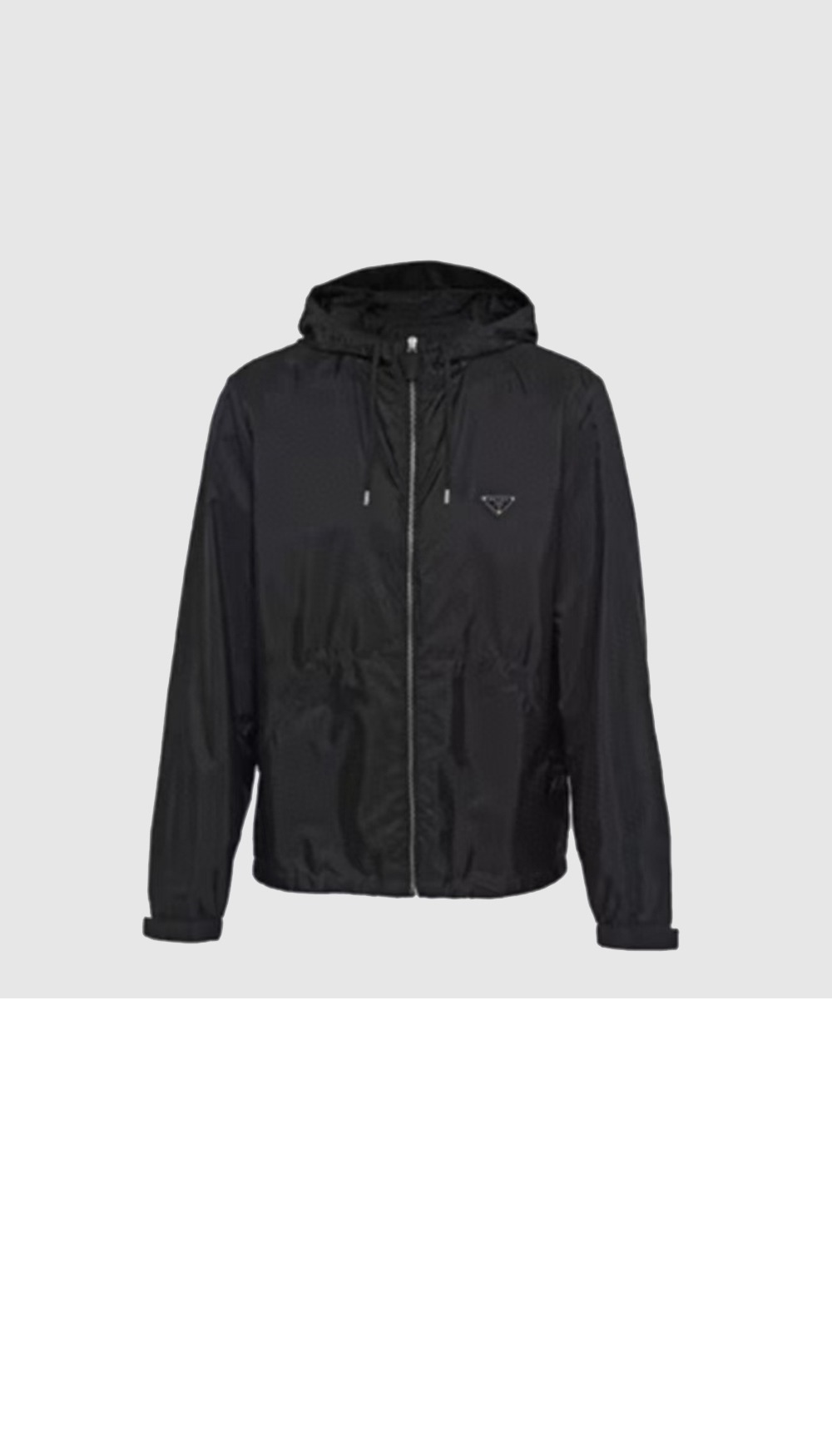 로고 긴팔 코트 > 프라다