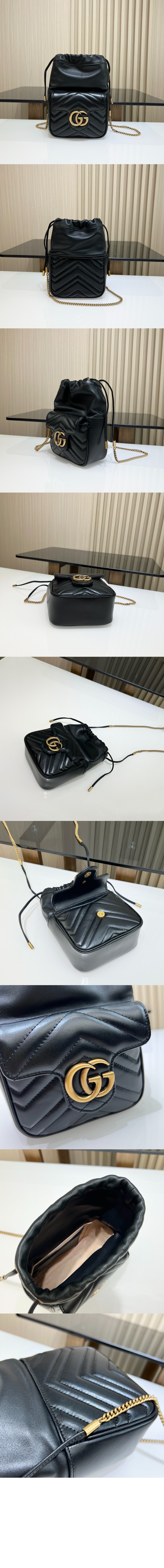 GG 마몽 미니 버킷백 746433 > GG Marmont - GG 마몽