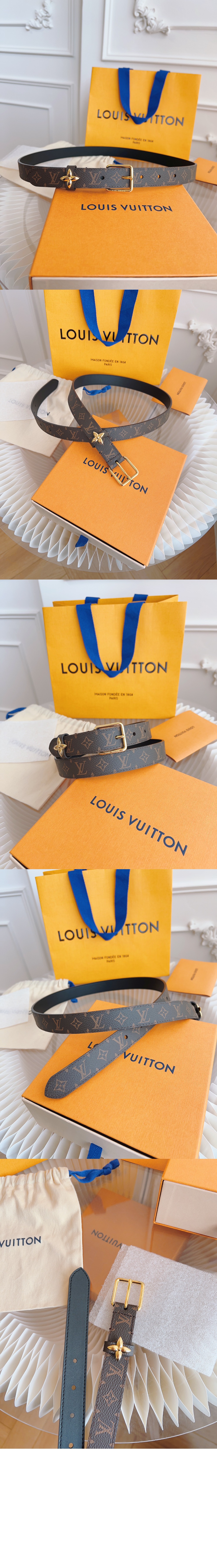 LV 플라워그램 벨트 M8376W > 루이비통