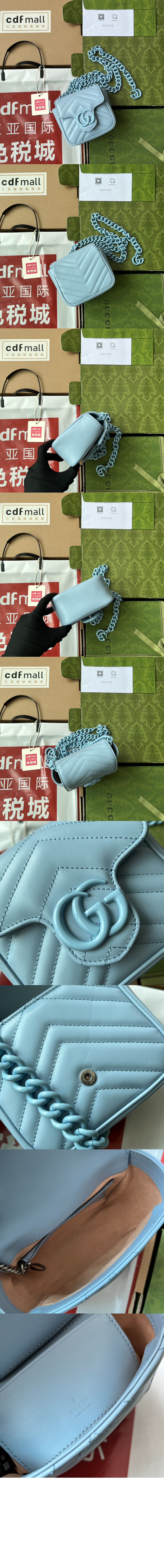 GG 마몽 마틀라세 벨트백 739599 > GG Marmont - GG 마몽