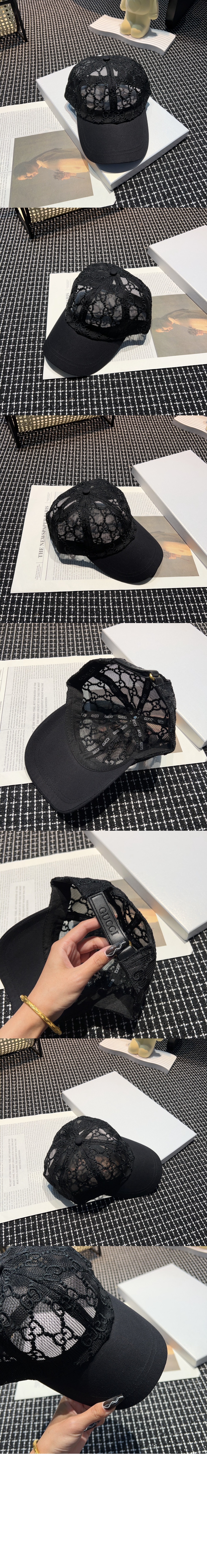 로고 메시 베이스볼 캡 579155 > 구찌