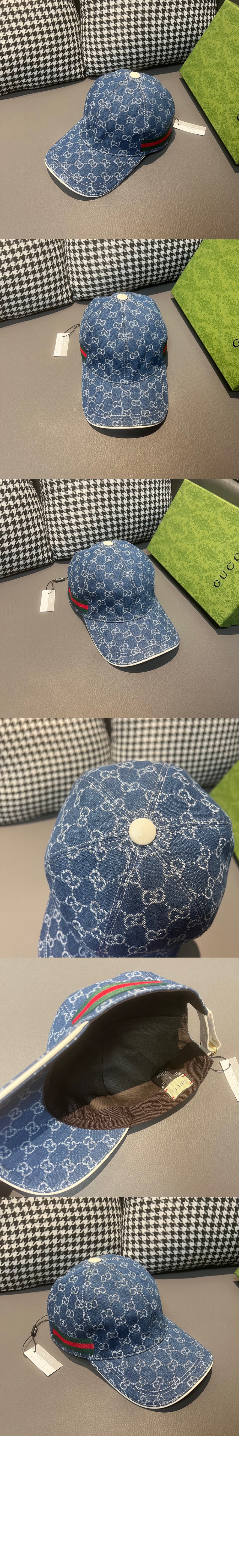 GG 데님 베이스볼 캡 200035 > 구찌