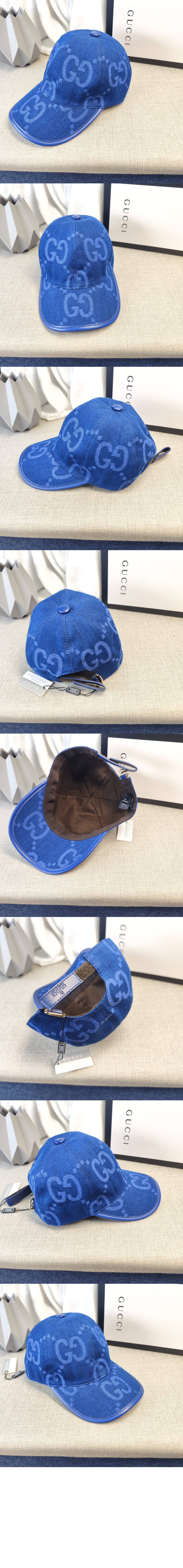 GG 데님 베이스볼 캡 656206 > 구찌