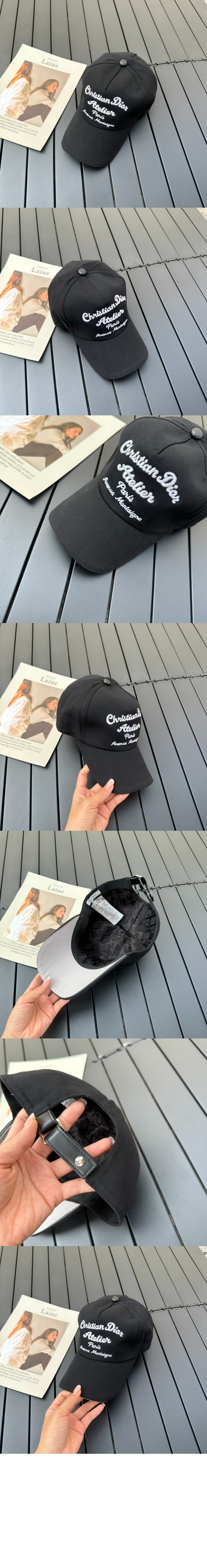 아뜰리에 자수 베이스볼 캡 243C9 > 디올