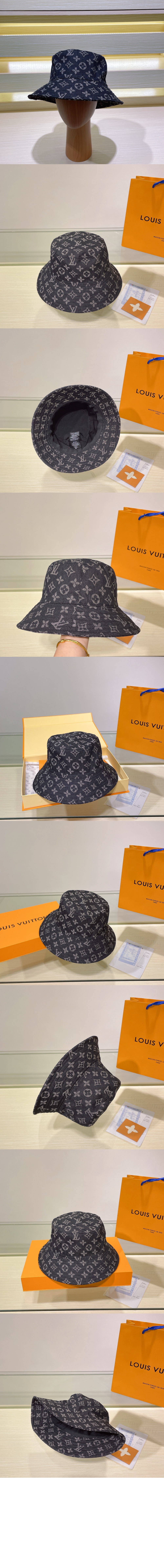 모노그램 자카드 데님 버킷햇 M78774 > 루이비통