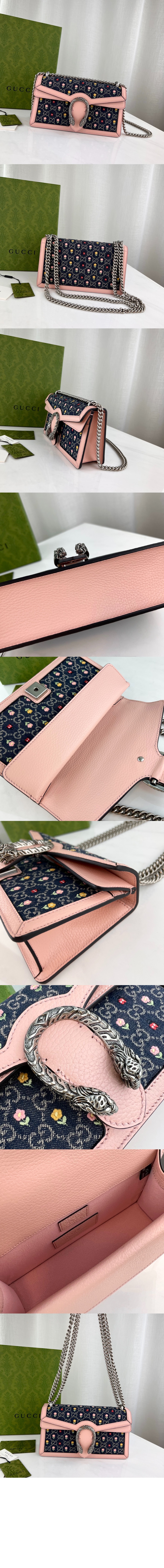 GG 플라워 자수 스몰 숄더백 499623 > Dionysus - 디오니소스